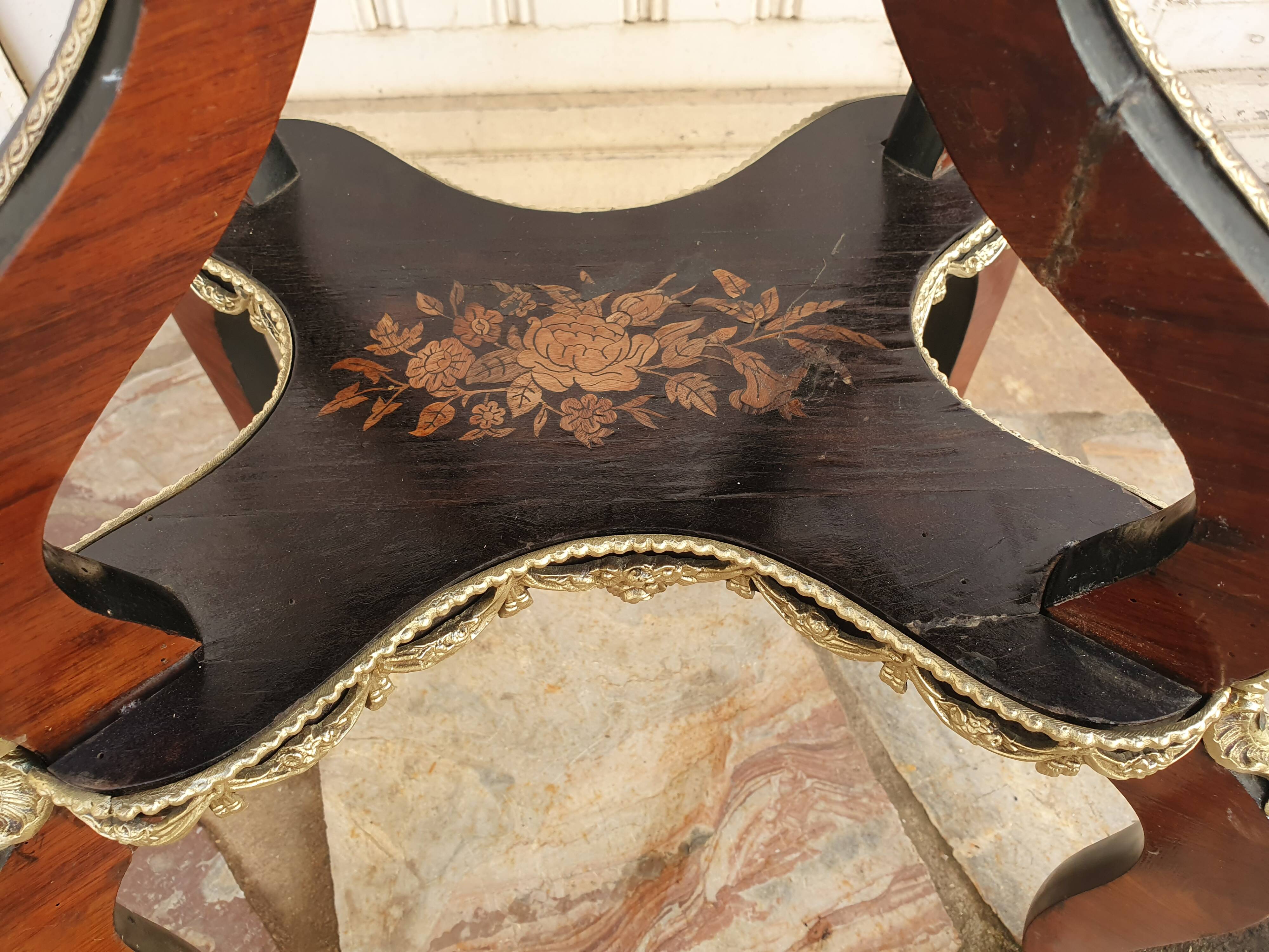 Napoleon III planter in marquetry, 1860 period