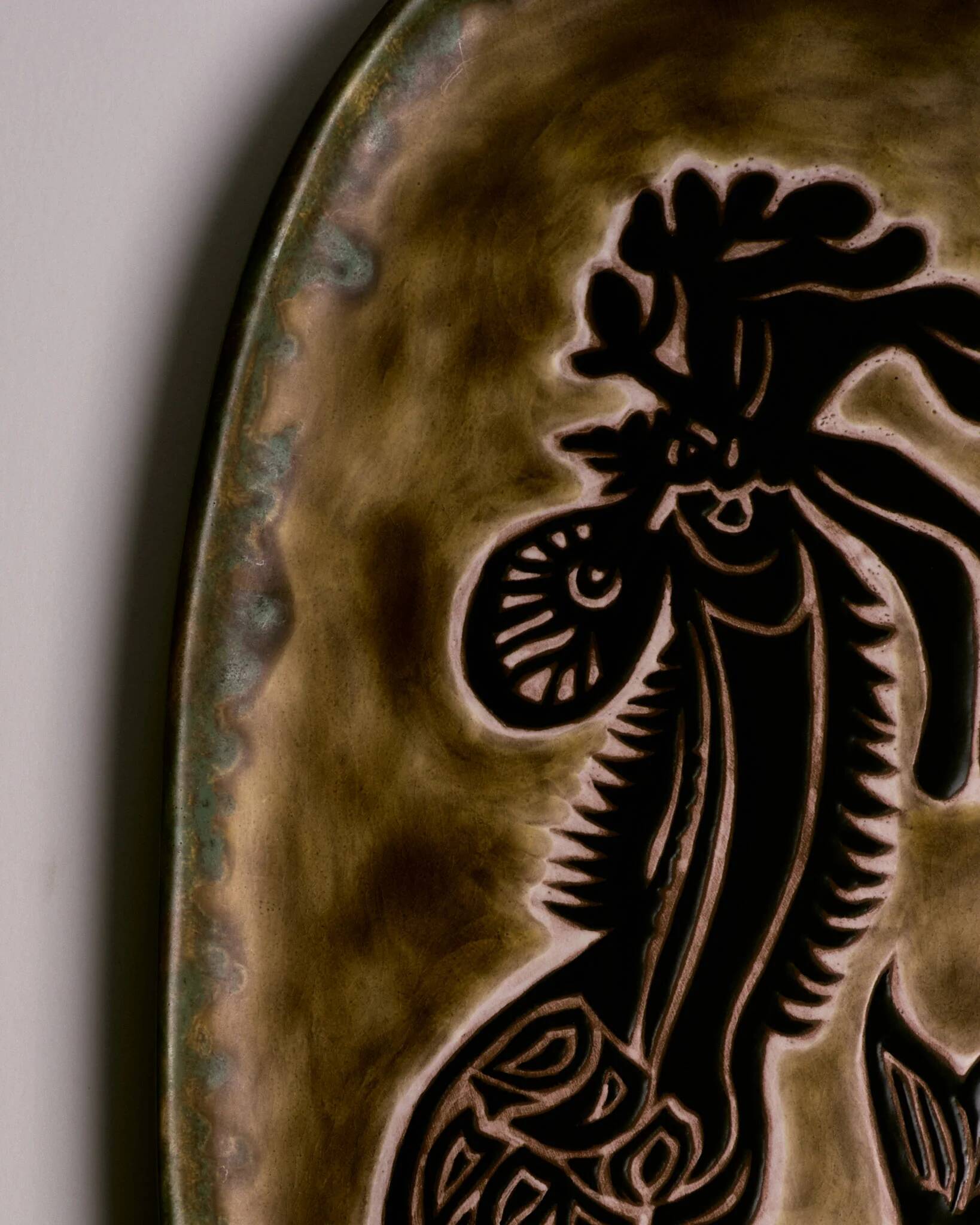 Ceramic dish, Jean Lurçat, 1950s