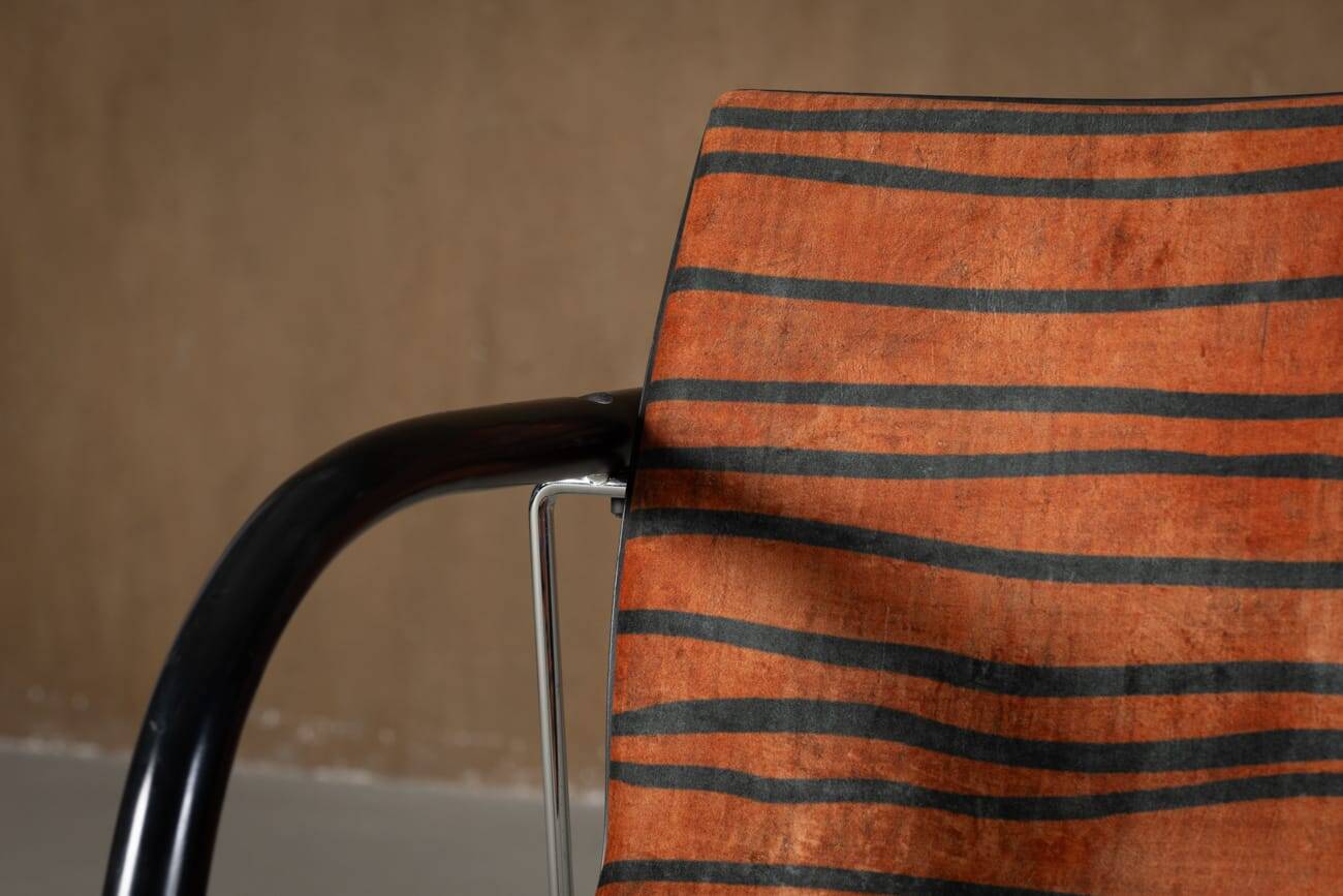 Vintage A 320 Armchair by Wulf Schneider & Ulrich Boehme for Thonet 1980s in Polarity Velvet (set of 3)