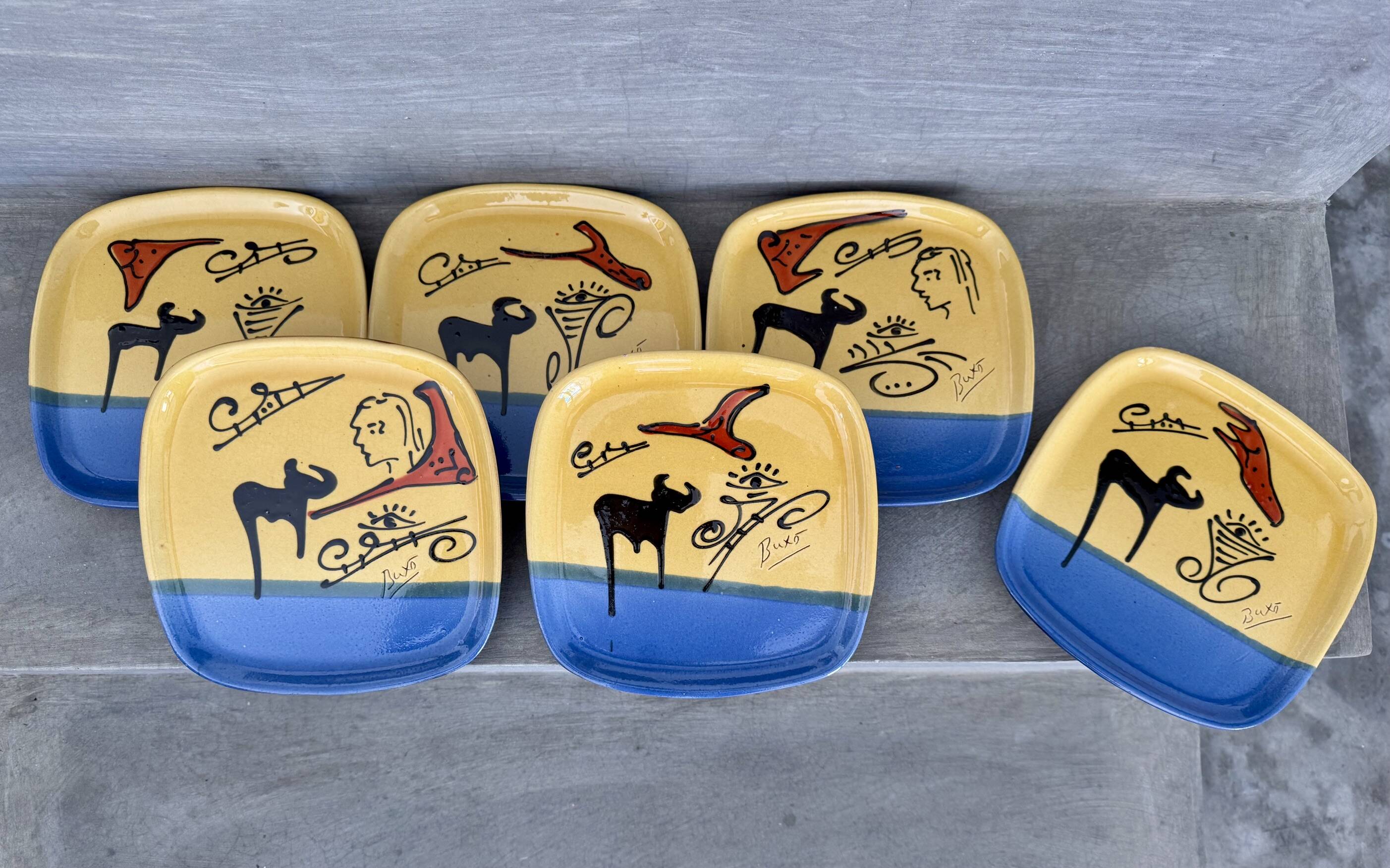 6 Thomas Buxo plates