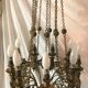 Brass chandelier 9 fires