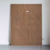 Bevelled golden mirror 115x86cm