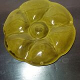 Serving of 6 oyster plates with butter and 2 Ramekins from Gien