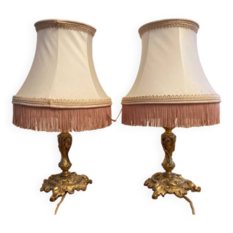 Pair of bedside lamps