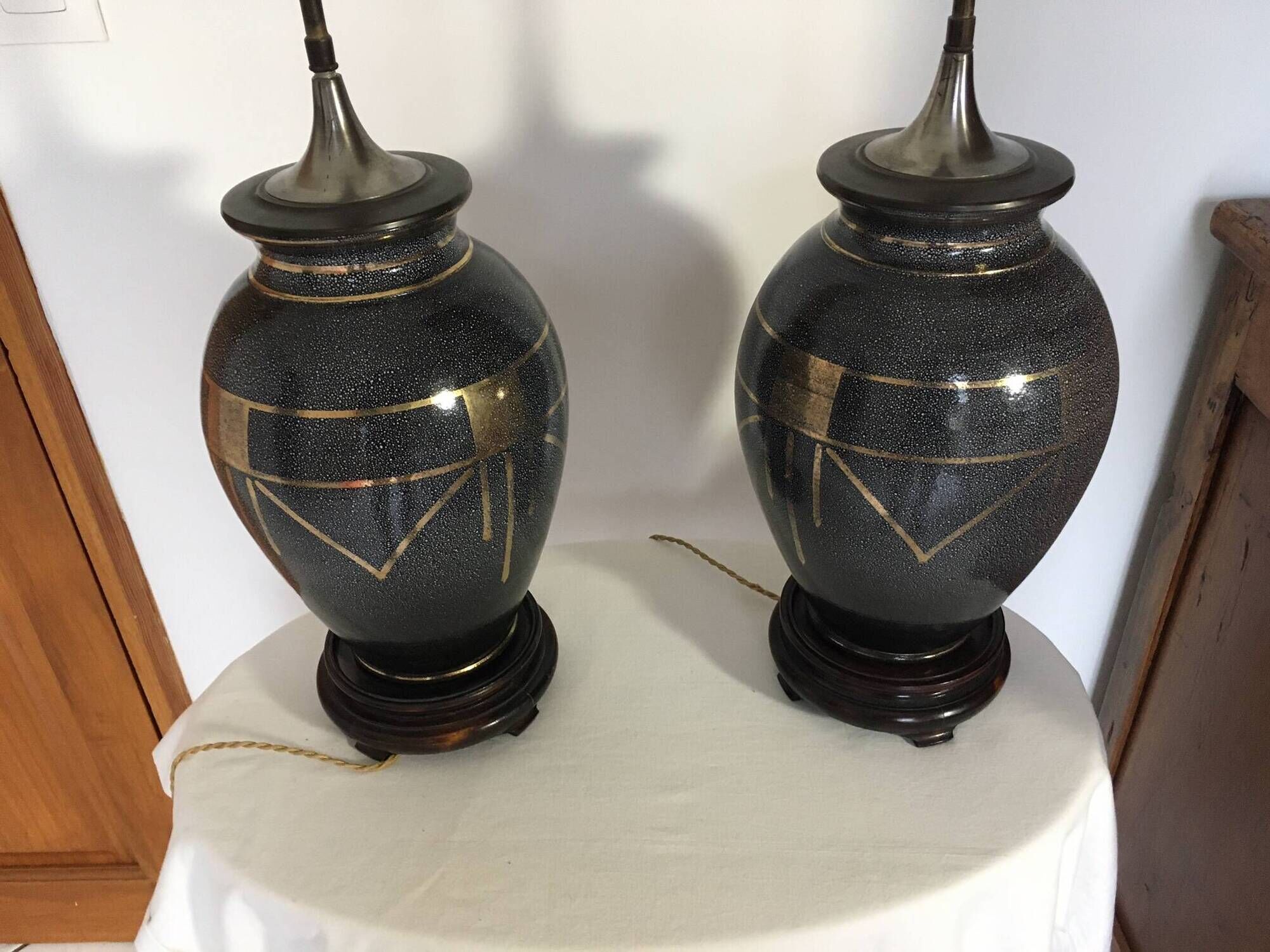 Pair of Art Deco lamps