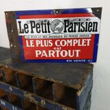 Le Petit Parisien enamelled plate