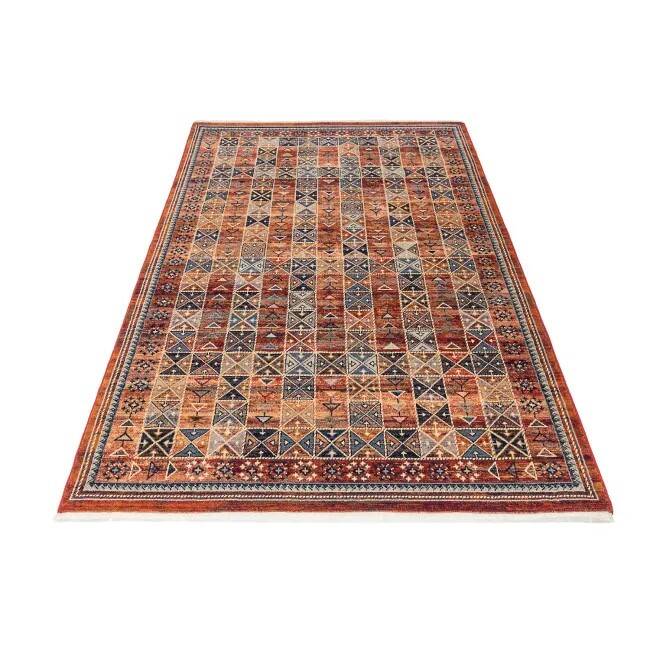 Antique red oriental Persian carpet in wool