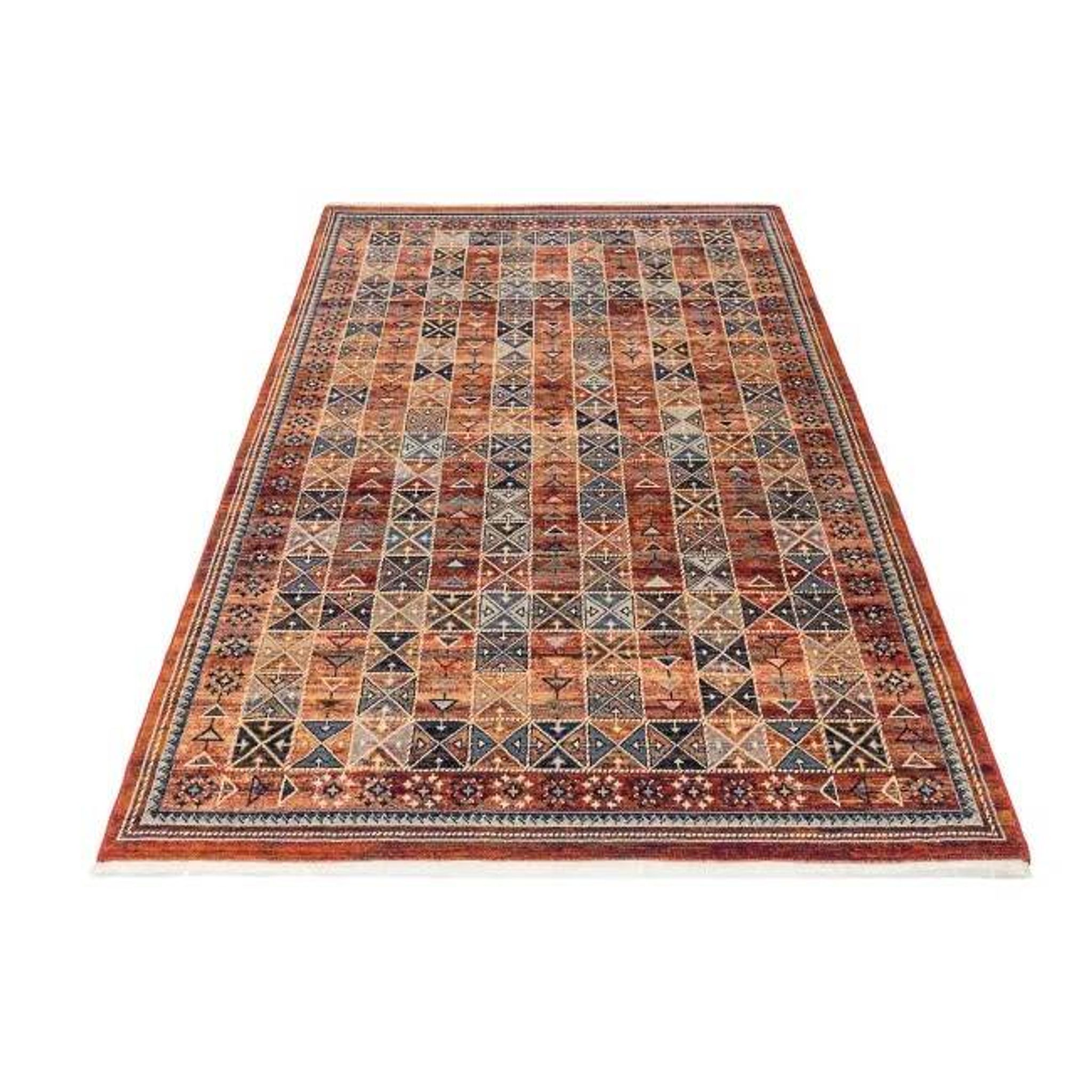 Antique red oriental Persian carpet in wool