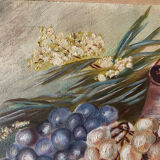 Still Life with Grapes Oil on Canvas
