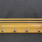 1960s Pair of Mid-century Wooden Wall Hangers, Czechoslovakia