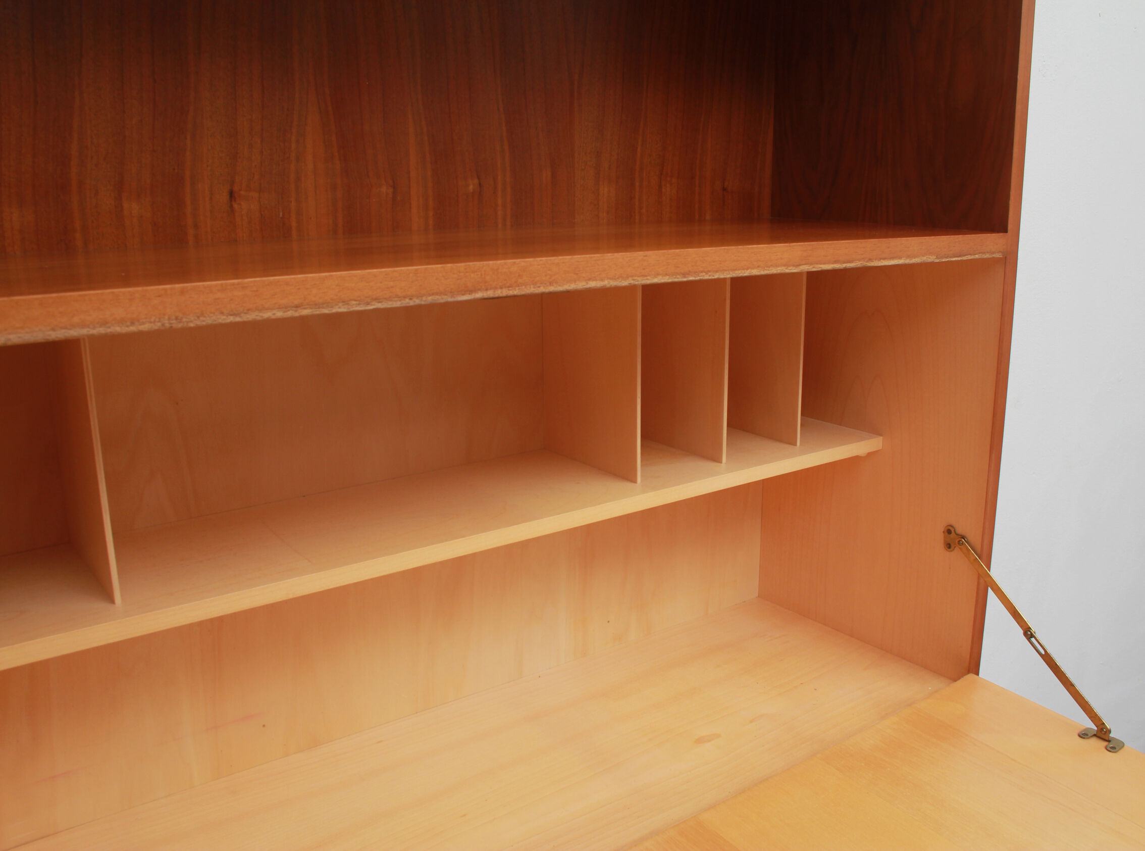 1960s secretary combination in walnut