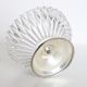 Glass and foot candy in silver metal, molded glass, Vintage French, authentic