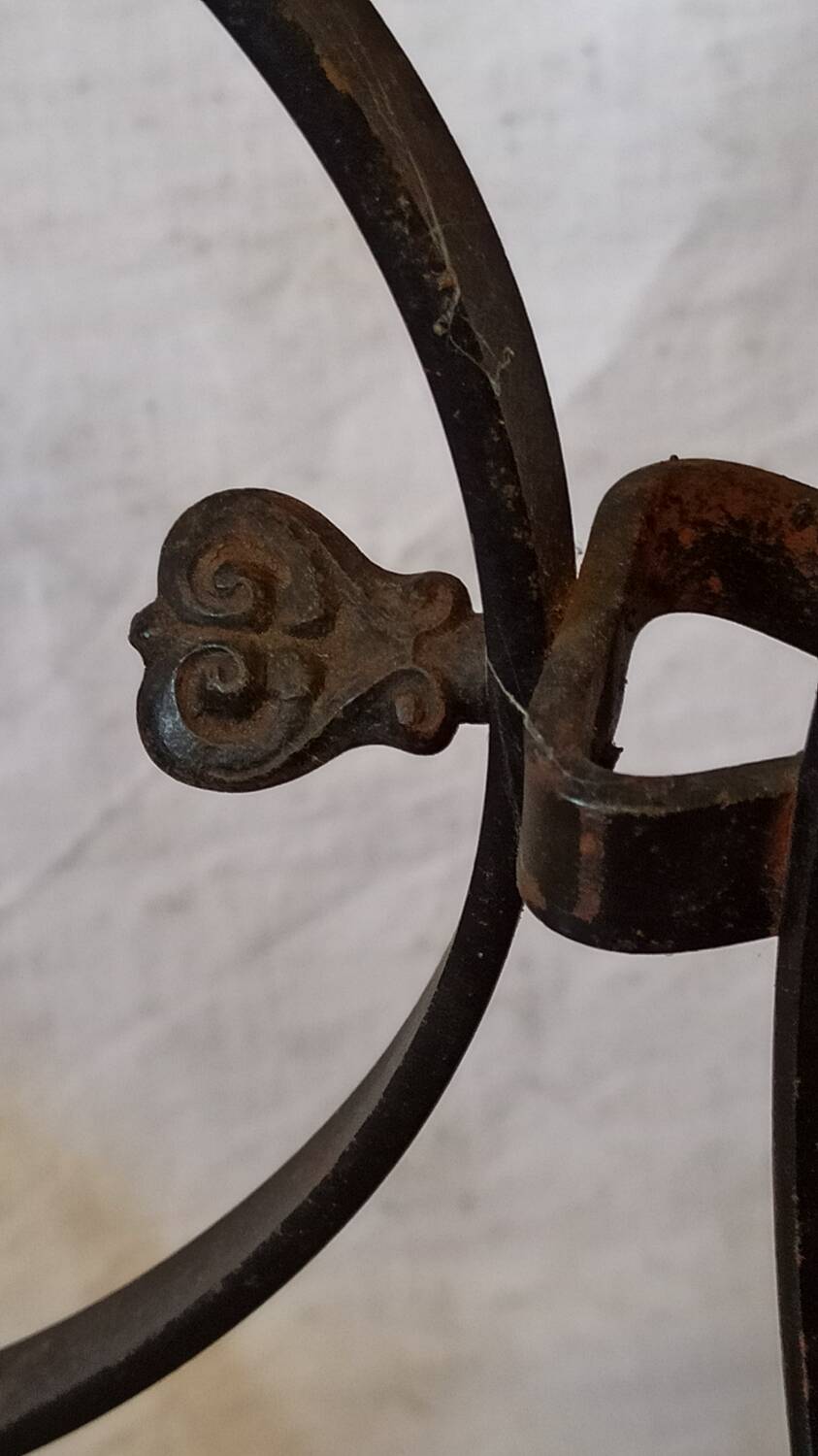 Lilium Italy plant holder in copper and wrought iron