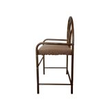 Brass and wool chair
