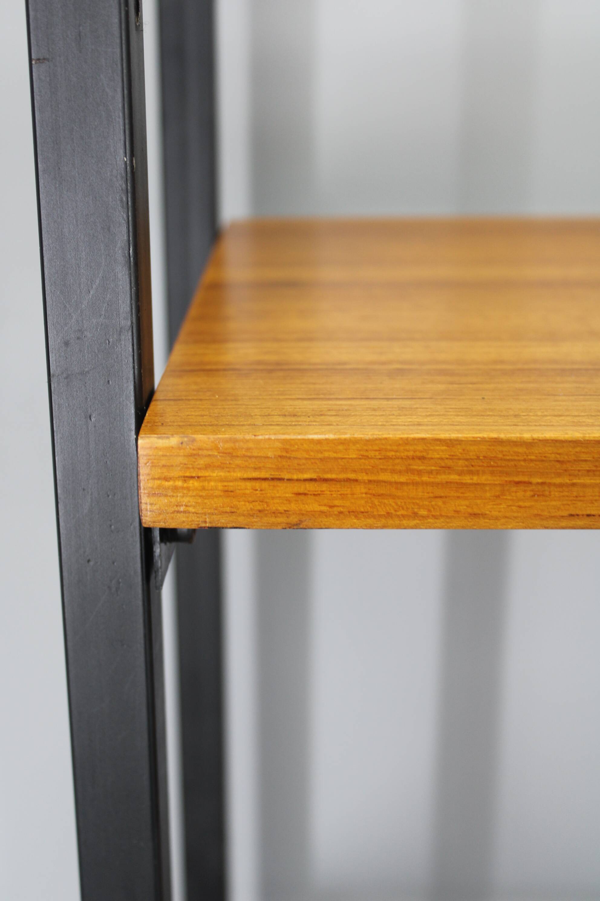 1970s Italian teak shelves unit with desk