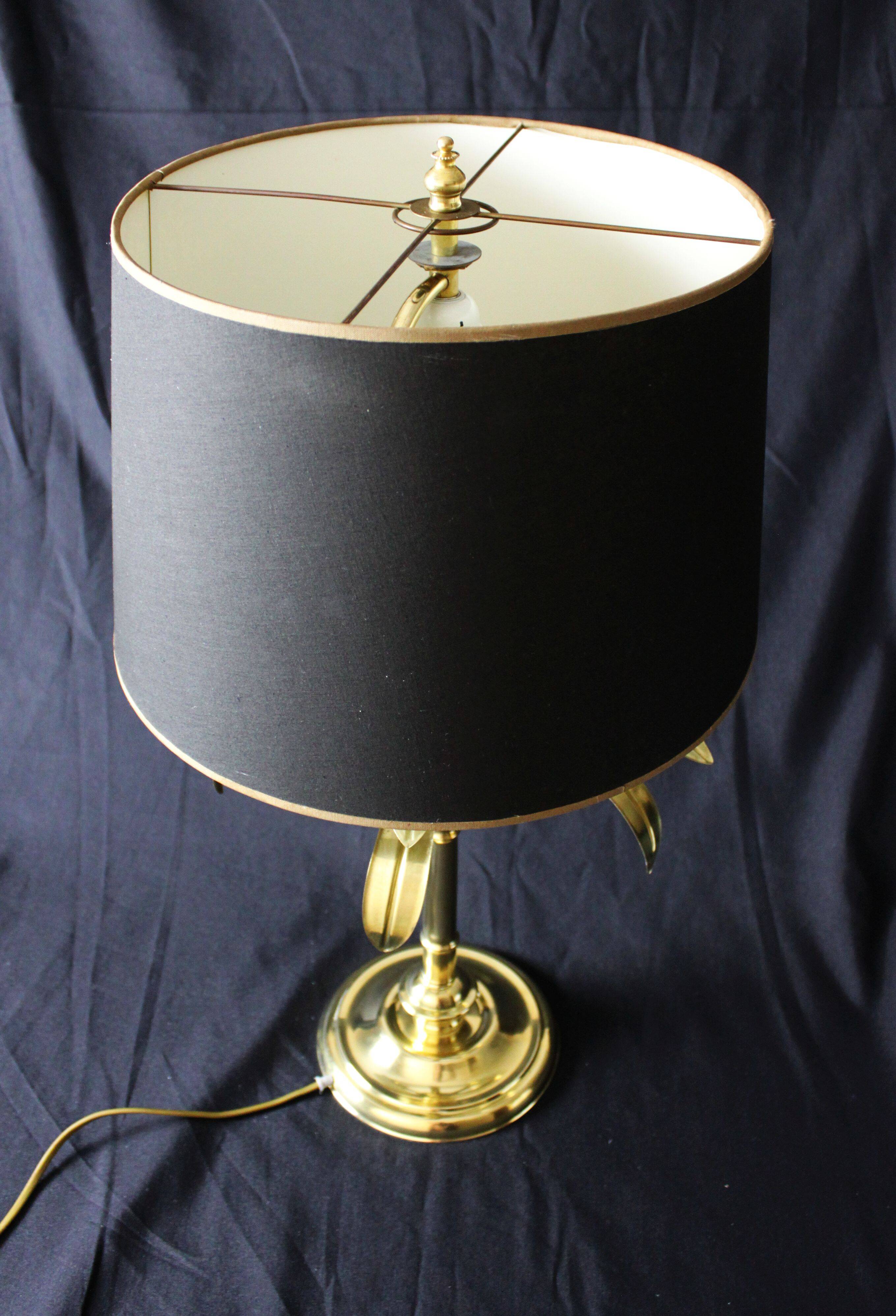 Hollywood Regency style bamboo lamp, 1960.