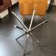 Table Verre 70s vintage Chrome