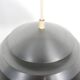 Vintage pendant light with brushed aluminum slats, 1970s
