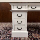 Classic English White Chesterfield Desk