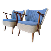 Set of 2 vintage cocktail chairs/armchairs.