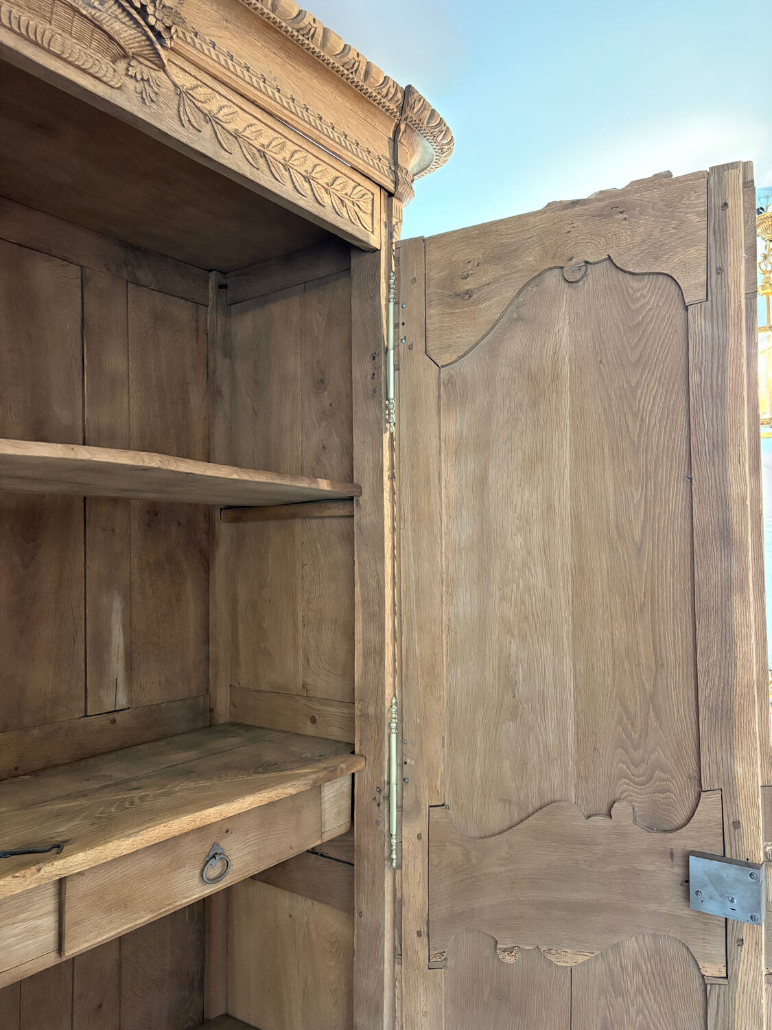 Norman oak cabinet with sandblasted finish