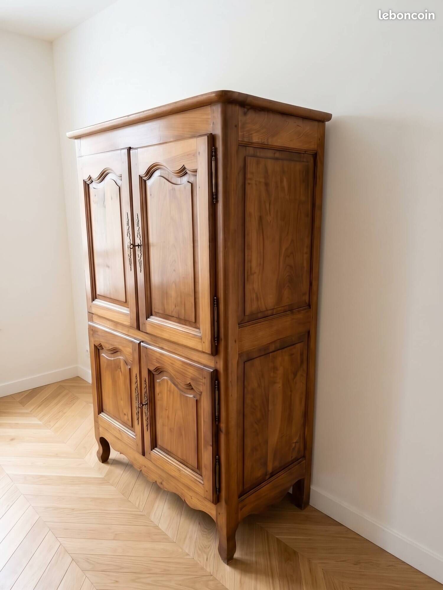 Authentic solid walnut TV cabinet