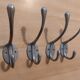 4 old aluminum hooks 30s