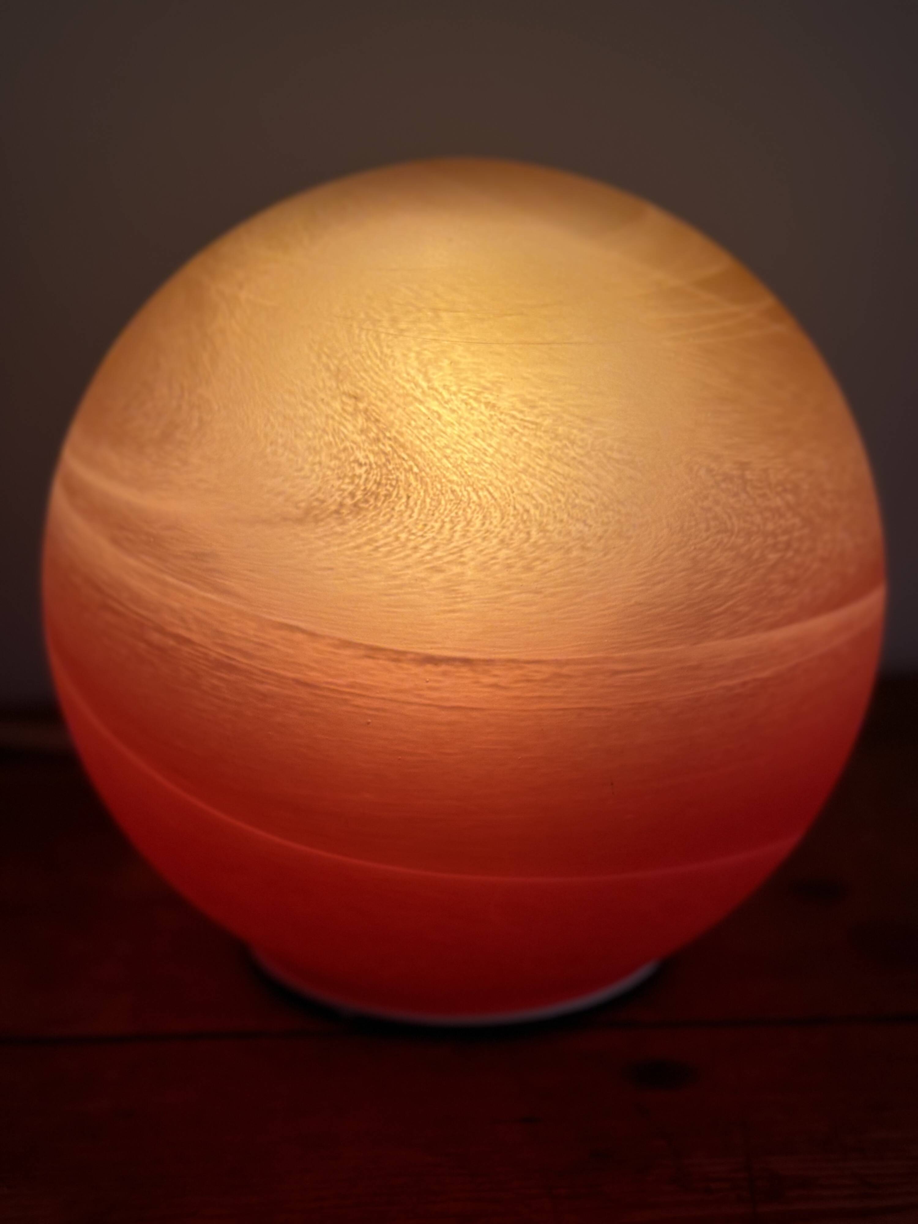 Vintage Saturn table lamp 70s WOFI, space age floor
