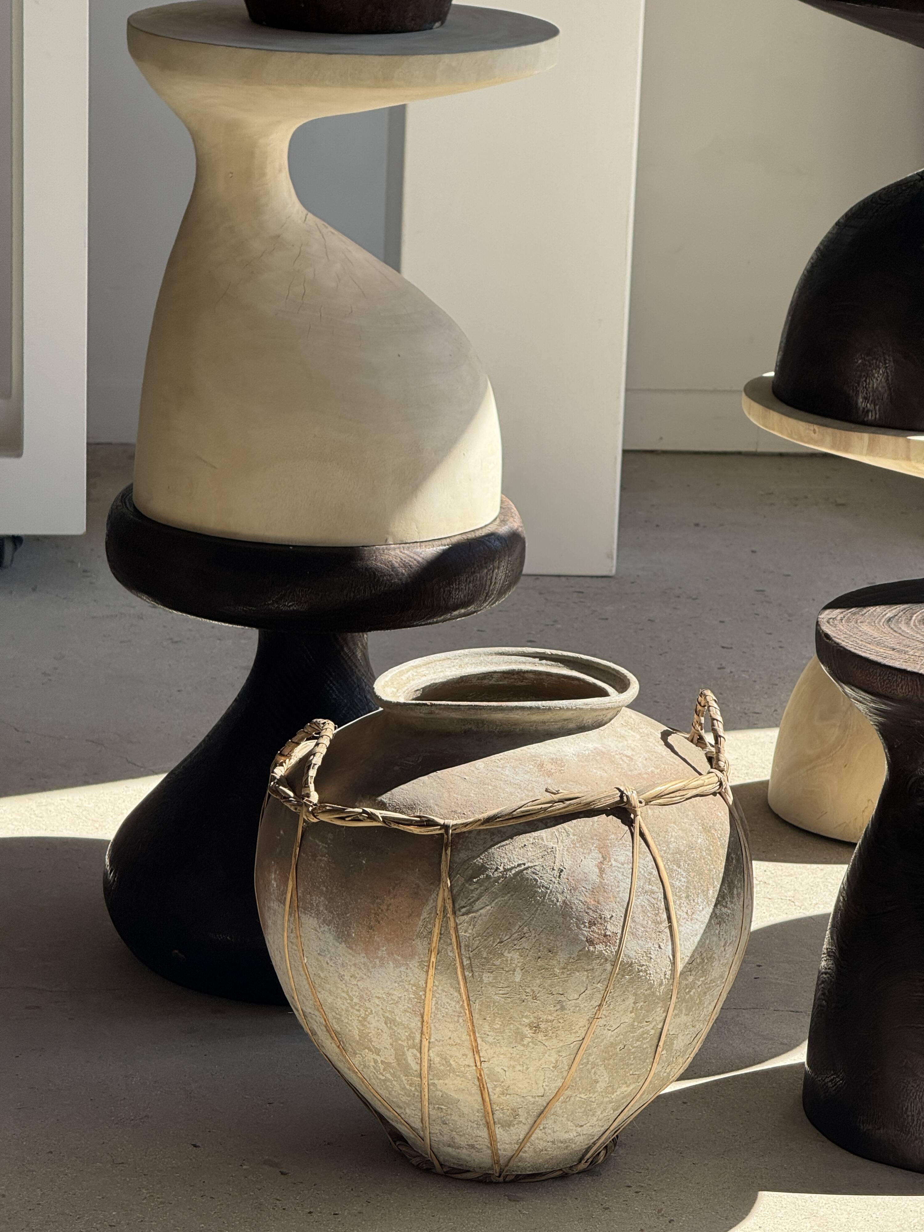 Pawn Brown - Stool, side table in the shape of a brown pawn.