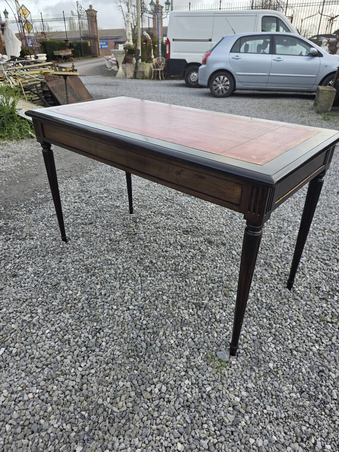 Louis XVI style mahogany desk from the 20th century.