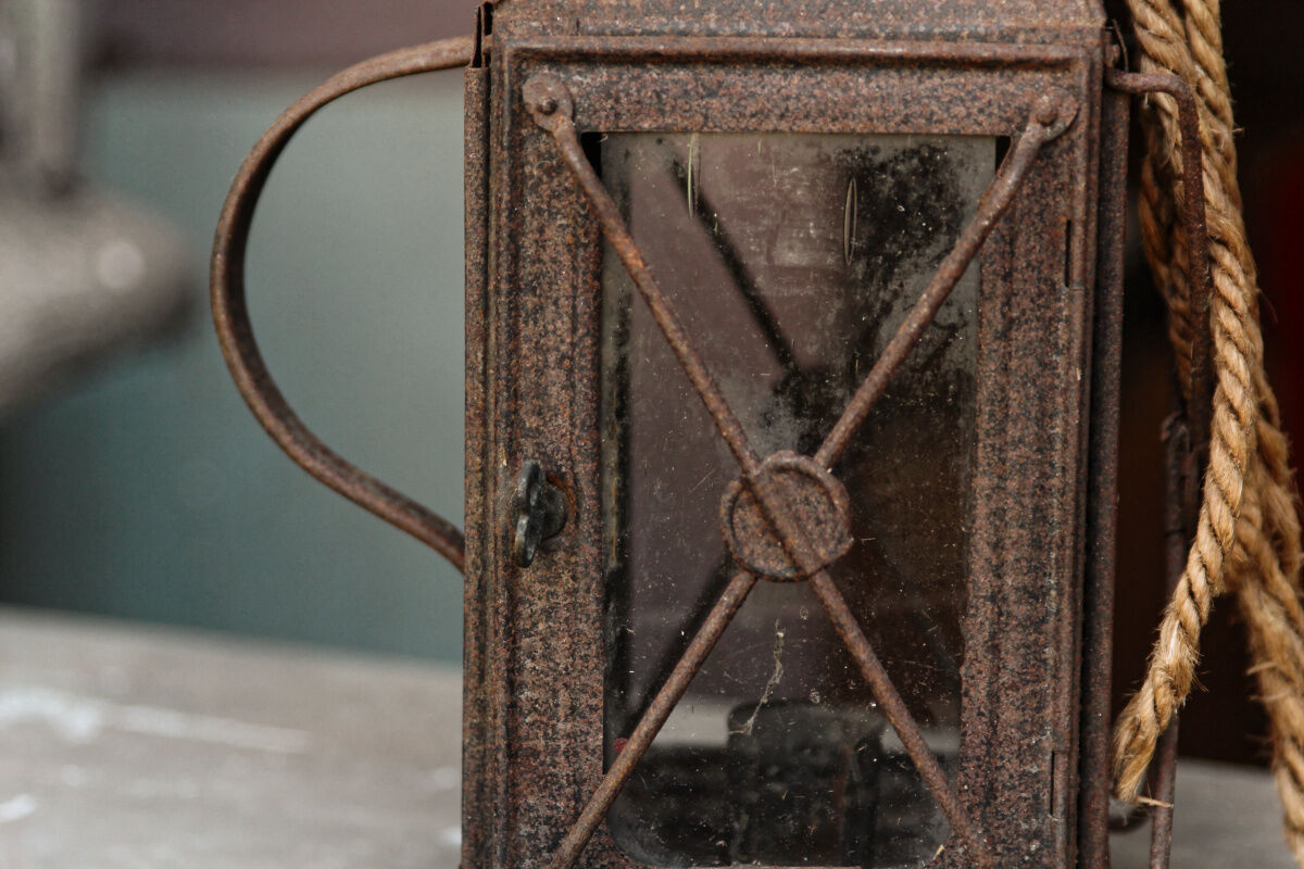 Wrought iron lantern