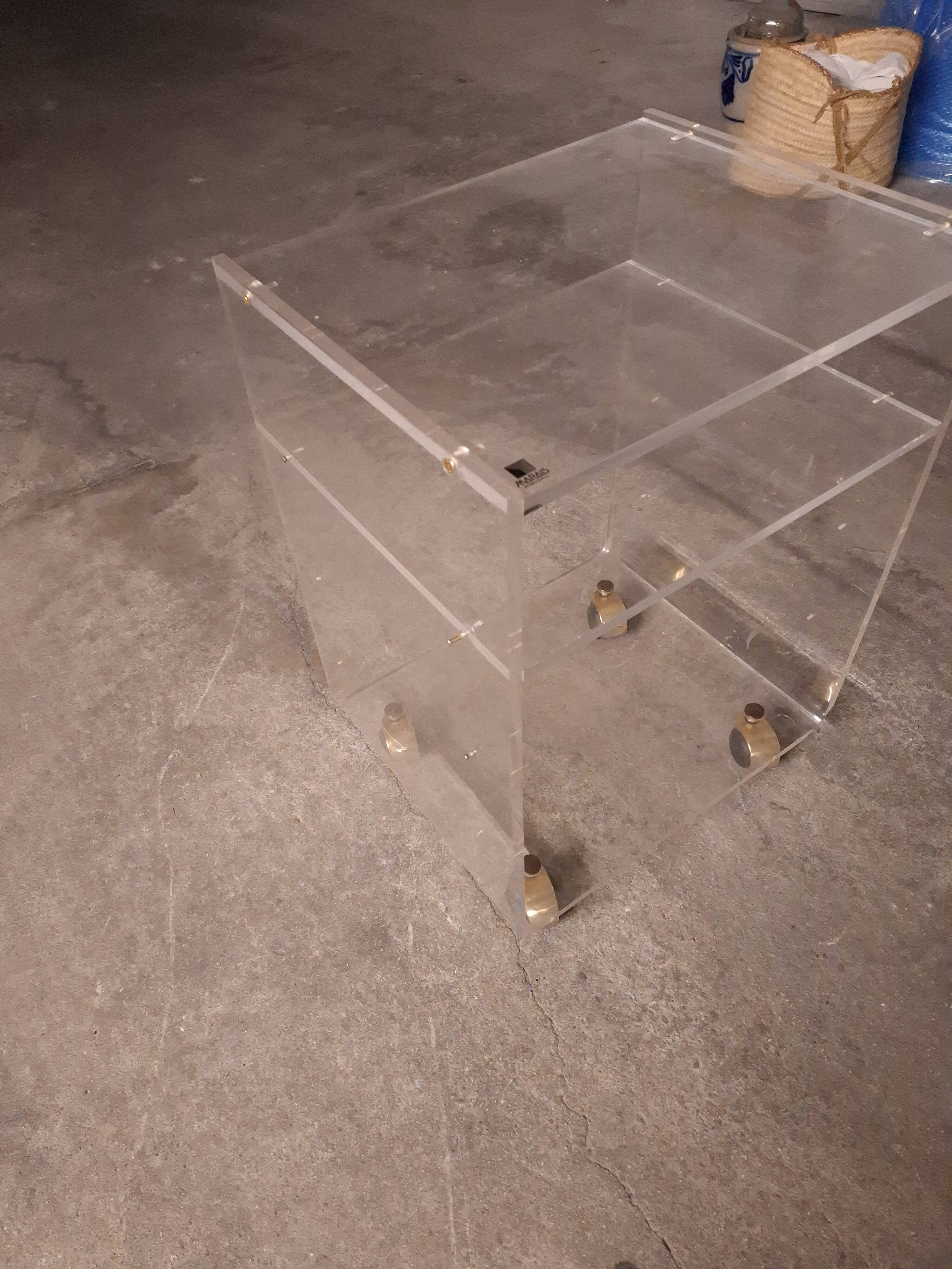 Vintage plexiglass furniture design Marais international