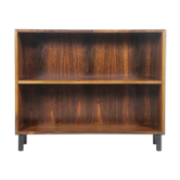 Rosewood bookcase with metal black legs, made in Denmark, 1960s
