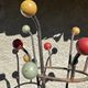 Ancien portemanteau en fer forgé type clé de sol par Roger Féraud
