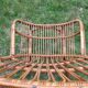 Old rattan armchair