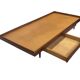 Vintage mid century daybed in teak design with drawers
