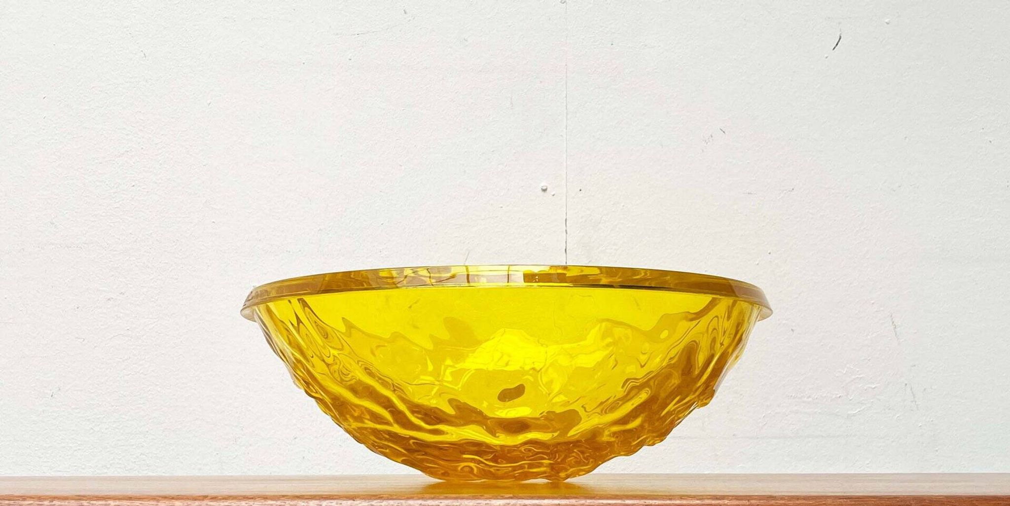 Vintage Italian Large Rare Yellow Moon Bowl from Mario Bellini for Kartell
