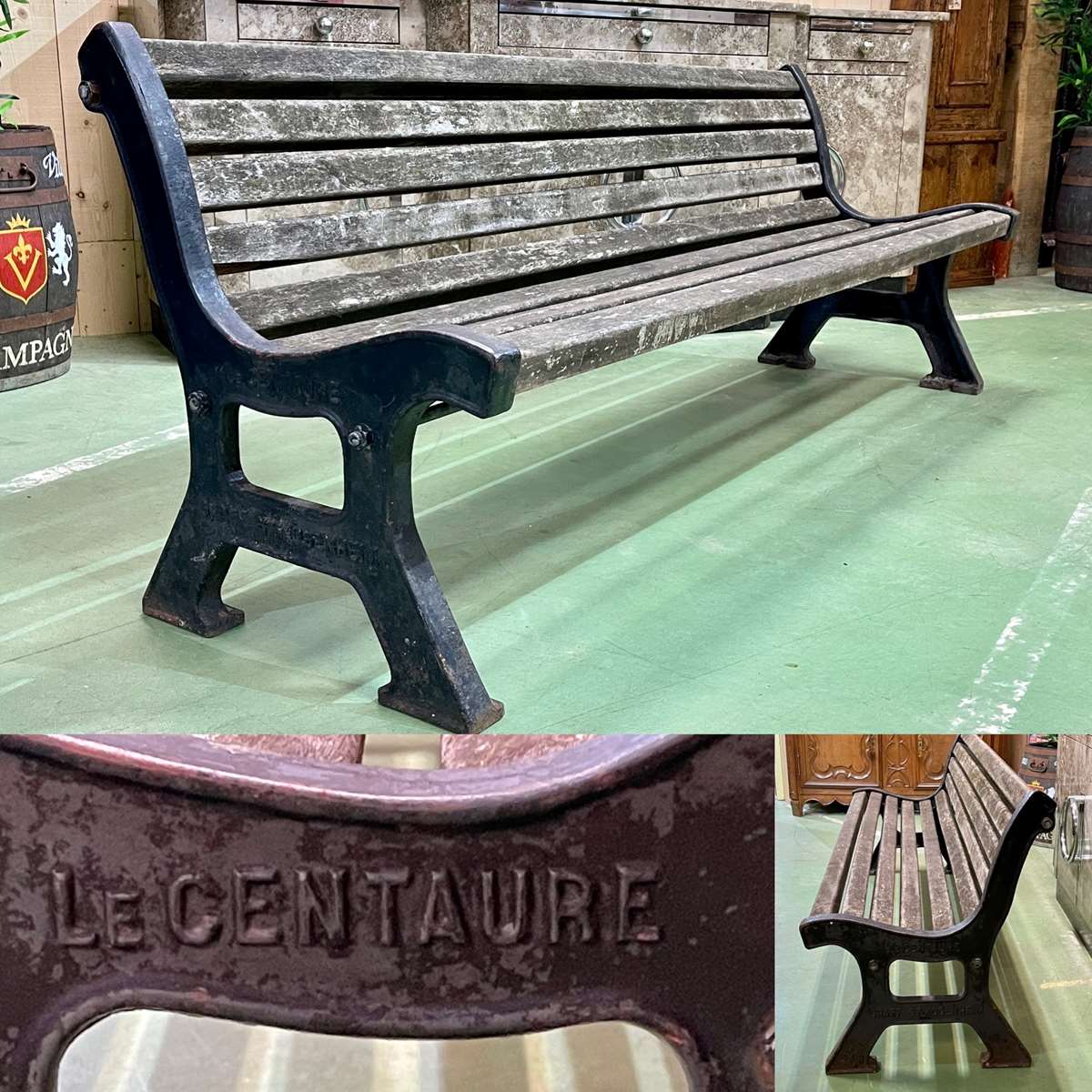 Public garden bench from the 50s