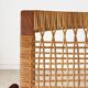 Paire de fauteuils 519 Hans Olsen teck et rotin