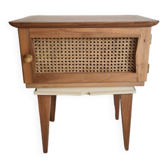 Bedside or end table in wood and chamomile