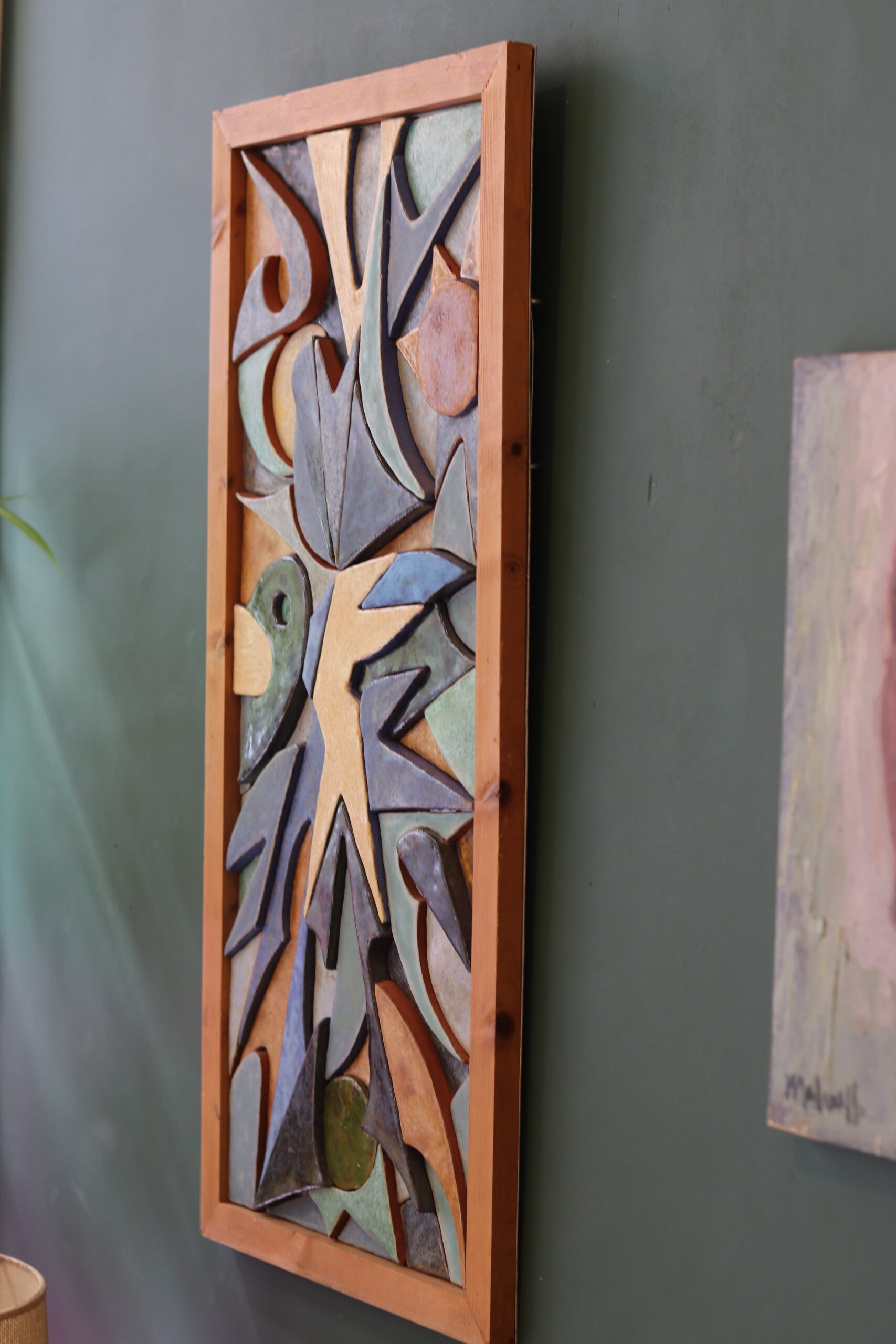 Belgian ceramic wall panel — late 1970s
