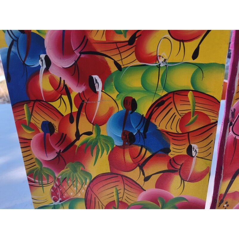 2 tableaux à l'huile sur toile haïtienne