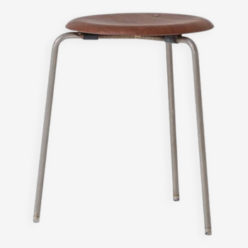 Early edition ‘DOT’ stool by Arne Jacobsen for Fritz Hansen, Denmark 1960s.