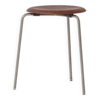 Early edition ‘DOT’ stool by Arne Jacobsen for Fritz Hansen, Denmark 1960s.