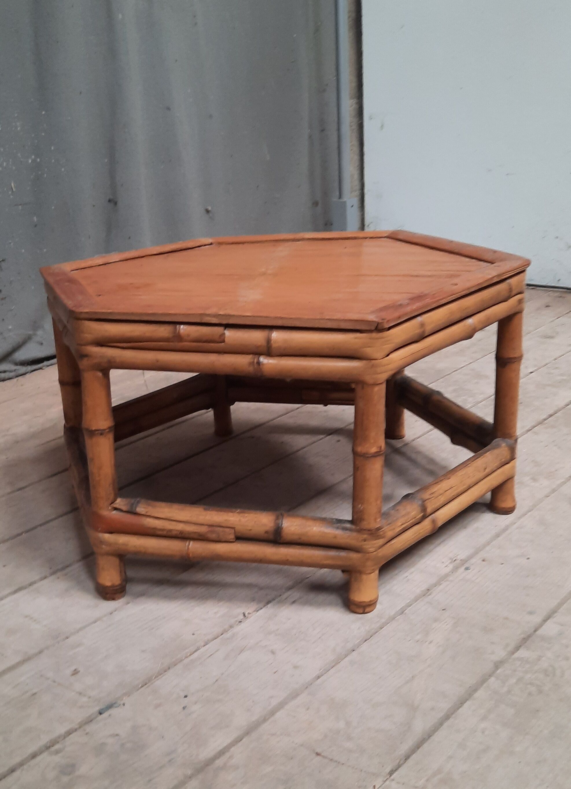 Small bamboo coffee table
