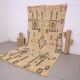 Beige Vintage Moroccan Rug 199 x 376 cm - Berber Wool Rug Handmade
