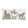 Vintage embroidered cushion cover 46x89 cm