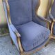 Duo de fauteuils anciens  à oreilles - style Louis XVI - A. Bastet