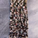 Moroccan carpet boucherouite colored - 70 x 160 cm