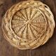 Round top wicker centerpiece vintage basketry to put on or on the wall